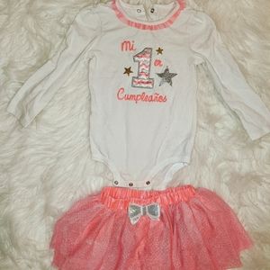 Baby Girls 1st Birthday Outfit "Mis 1er Cumpleaños